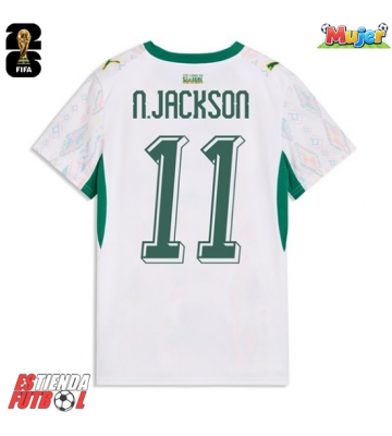 Senegal Nicolas Jackson #11 Primera Equipación Mujer Mundial 2026 Manga Corta